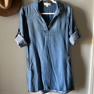 SOLD on XPost Cloth and Stone Denim Chambray Dress